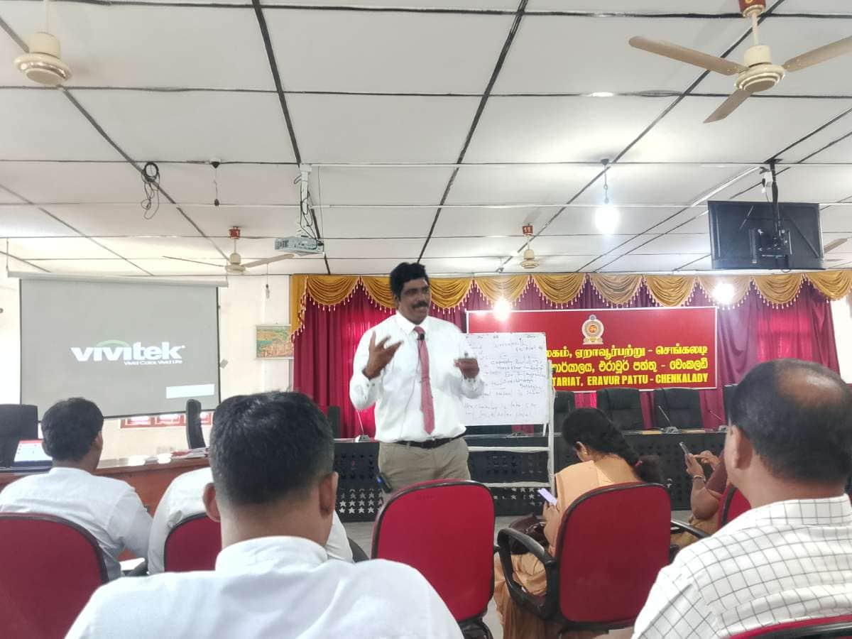 Capacity Building Workshop Conducted by Mr. S. Jeyapalan, Director – ATI Batticaloa