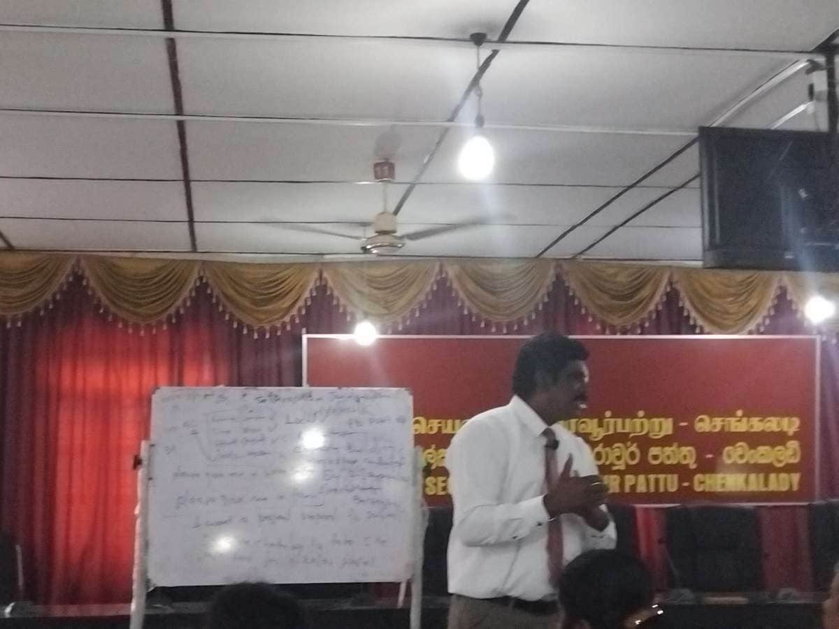 Capacity Building Workshop Facilitated by S. Jeyapalan